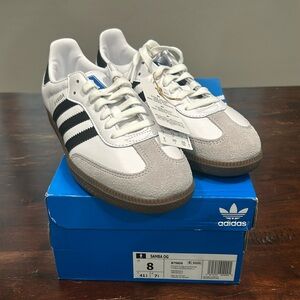 Adidas Samba OG White with Black Stripes